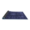 thumbnail image 2 of Ahgly Company Indoor Round Medallion Blue Traditional Area Rugs, 4' Round, 2 of 4