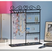 Jewelry Display Shelf - Black - 12 x 3.5 x 14 inches