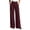 Wine, variant on cocolona Womens Casual High Waist Dress Pants Button Zipper Waist Straight Wide Leg Commute Work Pants with Pockets