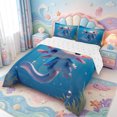 thumbnail image 2 of Manfei Sea Animal Axolotl King Size Comforter Sets,Cartoon Animals Print Comforters King Size,Reversible,3pcs,1 Comforter and 2 Pillowcases, 2 of 7