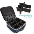 thumbnail image 4 of FORMRS Travel Makeup Bag Large Capacity Train Case Cosmetic Organizer with Adjustable Dividers, Ocean Waves, 4 of 8