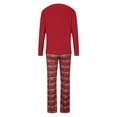 thumbnail image 4 of Odeerbi Christmas Pajamas For Family Matching Outfits Moms 2025 Fashion Print Long Sleeve Top Pants Suit Wear Dad, 4 of 9
