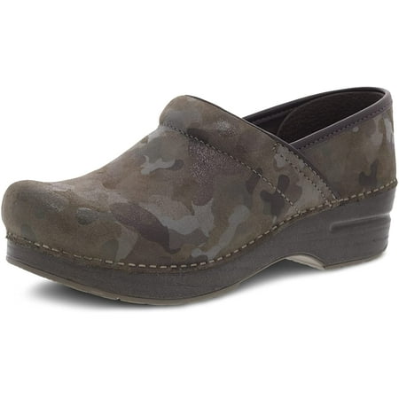 Dansko Womens Professional Clog 6.5-7 Camo Suede
