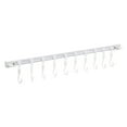 thumbnail image 1 of WHEANG Multifunctional Slide Rail Hook Key Hook Track Wall Mounted Kitchen Utensil Rack with 10 Hooks Hanging Pot Rack Hanger Adhesive Coat Hook Rail Multi Purpose Rail Hook for Kitc Multi-Color, 1 of 9
