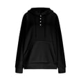 thumbnail image 6 of DODADAWANJ Big and Tall Hoodies for Men Button Up Pullover Hoodie Fashion Autumn Hooded Sweatshirts with Kangaroo Pocket Workout Sweatshirt XXL, 6 of 7
