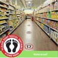 thumbnail image 4 of Social Distancing Floor Signs Decals [10 Pack]Stand Here Floor Stickers Social Distancing Sign Safety Signs for Businesses 6 feet Distance Floor Sign, 4 of 5