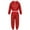 Red, variant on Doomiva Kids Boy Girl Jazz Hip Hop Dance Costume Shiny Metallic Top and Pants Suit Dancewear Black 8-10