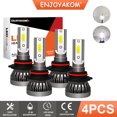 thumbnail image 1 of 4pcs For Toyota Sienna 2004-2010 6000K LED Headlight High & Low Beam Bulbs Combo, 1 of 7