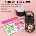 thumbnail image 2 of 2 Pcs of 15 ml Solid Nail Tips Gel For Press On False Nail Tips, Nail Art Gel Nail Glue Kits For Fake Acrylic Nails Extension With Tools For Salon And Home DIY Use, UV LED Lamp Curing Needed SF1, 2 of 3