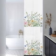 thumbnail image 3 of Spring Floral Window Privacy Film, Wildflowers Herbs Summer Botanical Static Cling UV Sun Blocking Heat Control Window Tint Day and Night, Non-Adhesive One Way Windows Privacy Cover 17.7''x78.7'', 3 of 7