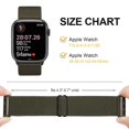 thumbnail image 6 of Recoppa Stretchy Nylon Solo Loop Bands Compatible with Apple Watch 38mm 40mm 41mm 42mm 44mm 45mm, Adjustable Braided Sport Elastic Straps Women Men Wristbands for iWatch Series 7/6/5/4/3/2/1 SE, 6 of 6
