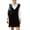 Black, variant on Zeagoo Women's Sweater Vest Dress Oversized Sleeveless V-Neck Casual Pullover Sweater Fall Winter Knit Slit Short Dress