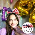 thumbnail image 4 of KAKOWELY 2 diademas patrióticas con lazo de bandera estadounidense, accesorio para el cabello del 4 de julio, decoraciones para el Día de la Independencia., 4 of 4