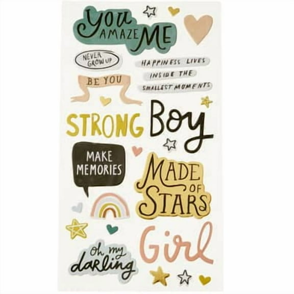 12 Pack: Boy - Girl & Baby Dimensional Stickers by Recollections