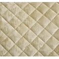 thumbnail image 4 of Chezmoi Collection Lux Beige Velvet Quilt King Set, 3-Piece Lush Plush Distressed Velvet Bedding All Season Lightweight Bedspread Brushed Microfiber Reverse with Diamond Stitch Quilting, 4 of 9