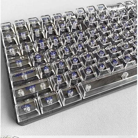 Keys Crystal Transparent ISO Layout Keycaps For MX Switch Mechanical Gaming Keyboard CBSA Profile backlit RGB Key Caps GK61