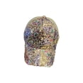 thumbnail image 2 of Glitter Sequin Baseball Cap | Adjustable Mesh Sun Hat | Breathable Flannel Polyester | Shiny Bling Sequins | Fashion Travel Outdoor Cap | 56-62cm | 1 Pack Multicolor, 2 of 6