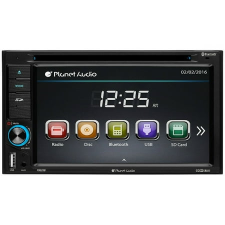 Planet Audio P9628B Double Din, Touchscreen, Bluetooth, DVD/CD/MP3/USB/SD AM/FM Car Stereo, 6.2 Inch Digital LCD Monitor, Wireless Remote Planet Audio P9628B Double Din, Touchscreen, (Best Car Touch Screen)