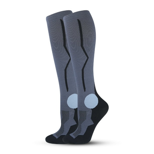 Men Women Compression Socks, Anti-Odor Knee High Stockings for