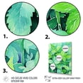 thumbnail image 3 of Designart "Fresh Mint Herbs IV" Floral Framed Wall Art - Traditional Green Herbs Living Room Framed Canvas Art, 3 of 6