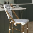 thumbnail image 6 of Flash Furniture Square Seat with Stackable French Back Counter Height Stools (Set of 2), 6 of 13