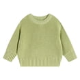 thumbnail image 5 of Afuyipoi Kids Thick Knit Pullover Sweater for Boys Girls Size 3M-5Y Winter Warm Comfort Wear Green Size 18M, 5 of 6