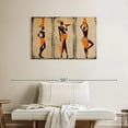 thumbnail image 2 of Elephant Stock Six Tribal African Women Wall Art - Horizontal Multi Panel Canvas - Living Room Wall Decor - People Multi Panel - Orange And Brown Decor - 38" x 24", 2 of 8