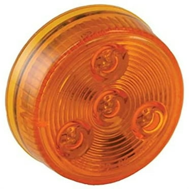 2 Inch Amber Round Marker/Clearance Light With 4 LED