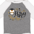 thumbnail image 4 of Inktastic Happy New Year with Cute Penguin Boys or Girls Long Sleeve Baby Bodysuit, 4 of 5
