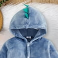 thumbnail image 5 of 6-9 Months Infant Jumpsuit Baby Romper Newborn Infant Clothes Boys And Girls Baby Rompers Long Sleeve Newborn Fall Winter Clothes,Blue Jumpsuit Sleep & Play One-Piece Bodysuit, 5 of 6