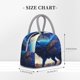 thumbnail image 2 of Balery Moonlit Blue Wolf Bolsa de Almuerzo para Mujeres, Caja de Almuerzo, Bolsa de Almuerzo Pequeña Impermeable, Tote de Almuerzo Reutilizable con Gran Capacidad, 2 of 6