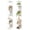 White, variant on Fixwal Black Shelves 7 Tier Wall Mounted Shelf Unit Floating Shelves with LED Lights Lack Wall Shelf for Home Decor Organizer Display