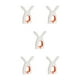 thumbnail image 1 of Pasador para la colada Bearachild antideslizante clip de resorte para secado Naranja Blanco Grande, 1 of 6