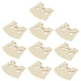 thumbnail image 5 of Toyvian 10Pcs Precision Maple Wood Violin Bridge Beige for Instrument Replacement and Recording, 5 of 8