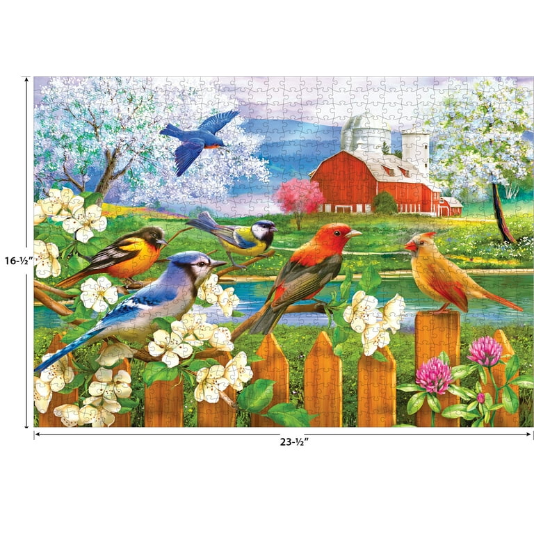 RoseArt Colorluxe 750-Piece Spring Gathering Adult Jigsaw Puzzle