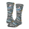 thumbnail image 3 of Unisex ISlide Los Angeles Dodgers Chalk Socks & Slide Sandals Bundle, 3 of 3