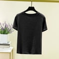 thumbnail image 5 of Fewfanhot Summer Tops for Women Scoop Neck Long Sleeve Tops Fashion Ribbed Knit Shirts Slim Fitted Casual Basic Tee T Shirt for Women 2026, 5 of 5