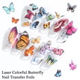 thumbnail image 3 of Stickers de Papel Transferible para Uñas con Mariposas Holográficas Onsdag - 10 Rollos, 3 of 6