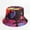 Black, variant on Unisex Tie Dye Pattern Cotton Bucket Hats Reversible Casual Fashion Fisherman Cap for Travel Beach Army Green Free Size