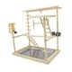 thumbnail image 3 of Play Play Stand Parrot Playground con swing de escalera, ejercicio, loro Playstand Play Stand para periquitos de, 3 of 9