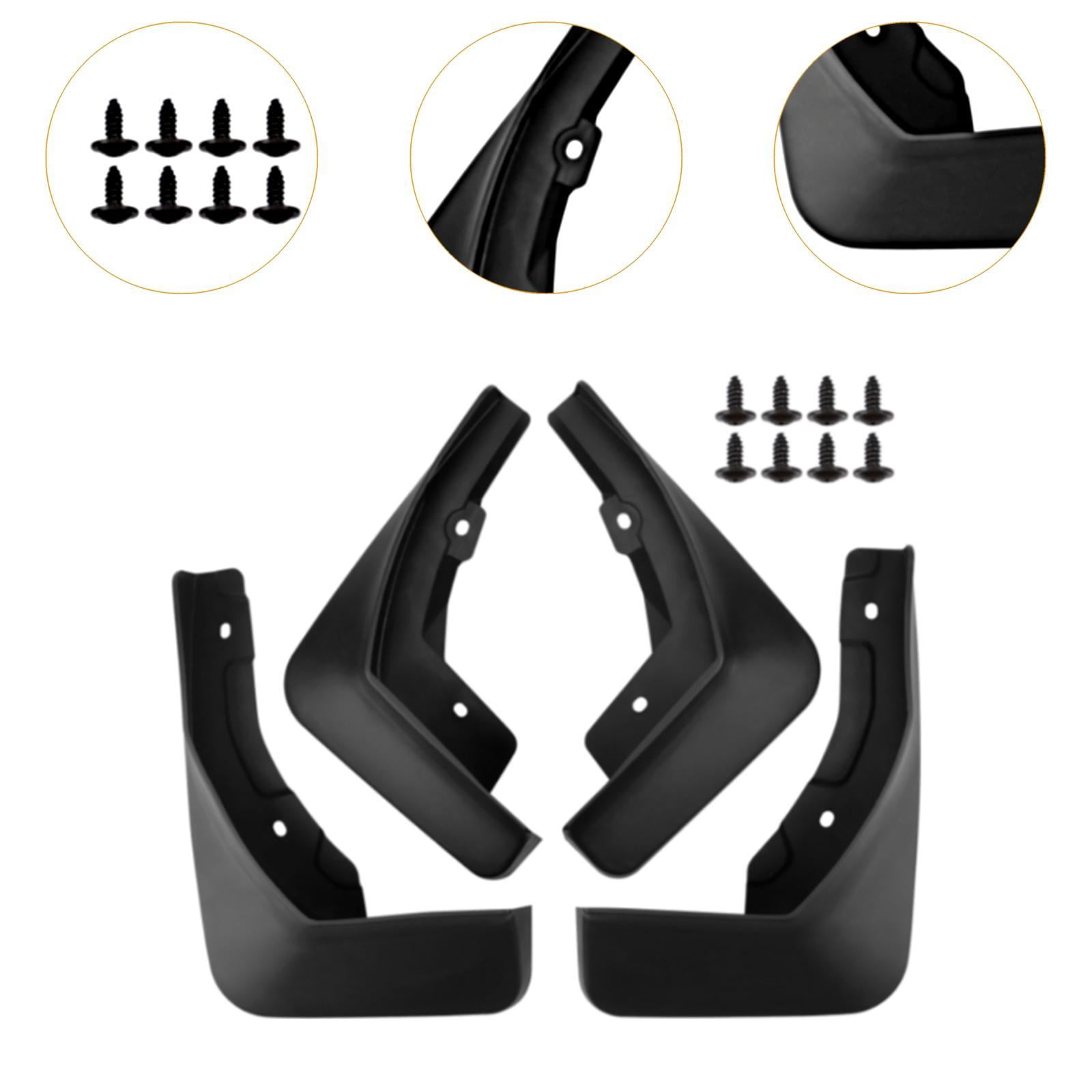 4pcs Automotive Mud Flaps Front Rear Wheel Protection Durable PP Splash Guards for Car Exterior Accessories
