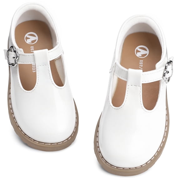 Girls Dress Shoes Mary Jane Shoes for Girl Ballet Flats Back to School Princess Wedding Shoes for Toddler/Little kids