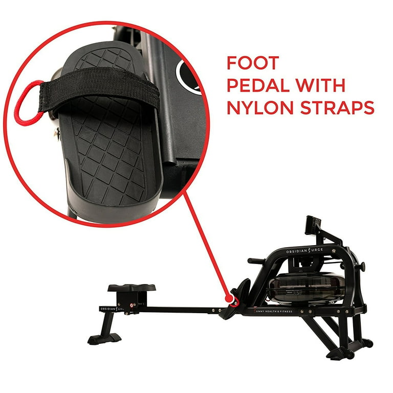 Sunny Health Fitness Water Rowing Machine, Full Body Home