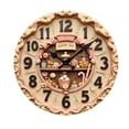 thumbnail image 1 of Reloj de pared decorativo contemporáneo 2D plano diseño vintage funciona con pilas Estilo C, 1 of 6