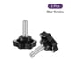 thumbnail image 3 of Uxcell 2Pcs Perillas en Forma de Estrella, Tornillos de Manija de Plástico Hexagonal M8x25mm, Perilla de Tornillo de Estrella de Apriete Manual, 3 of 6