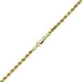 thumbnail image 5 of 10K Yellow Gold Solid Diamond Cut Rope Chain Necklace (3mm, 20"), 5 of 5