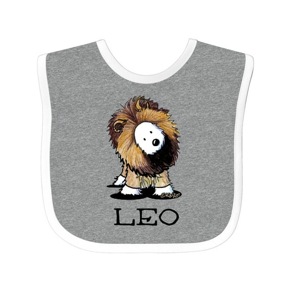 Inktastic Leo Lion Westie Boys or Girls Baby Bib