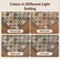 thumbnail image 7 of Design&I 9'x12' Washable Area Rug Geometric Vintage Multicolor Grid Featuring Motifs Patterned for Dining Room, Basement, Large Office, Snag-Free, 7 of 7