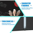 thumbnail image 5 of Desk Mat, Black Japanese Style Wave and Red Sun Extended Gaming Mouse Pad Large, 31.5"x11.8" Big Mouse Pad with Non-Slip Base and Stitched Edge, Long Computer Keyboard Mouse Mat for Home Office Work, 5 of 6