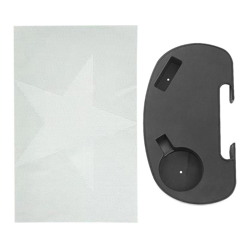 Chair Cup Holder, Clip On Side Recliner Cup Table, Chair Cup Holder Tray With Mobile Phone Slot, Cup Holder Slot And Snack Tray-Black